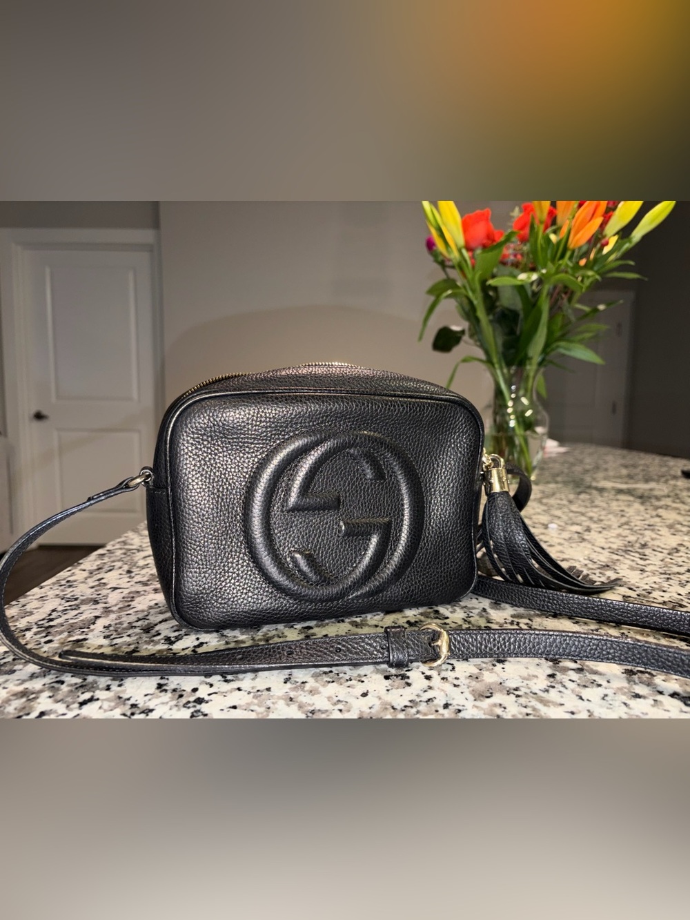 Gucci Soho Disco Bag Black Leather Crossbody